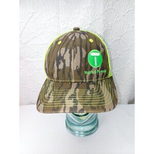 Medford Plywood Neon Yellow Camoflauge Trucker Style Hook n Loop Hat